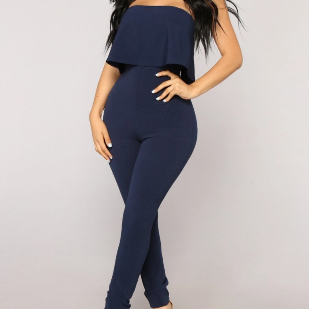 FashionNova Flounce Jumpsuit